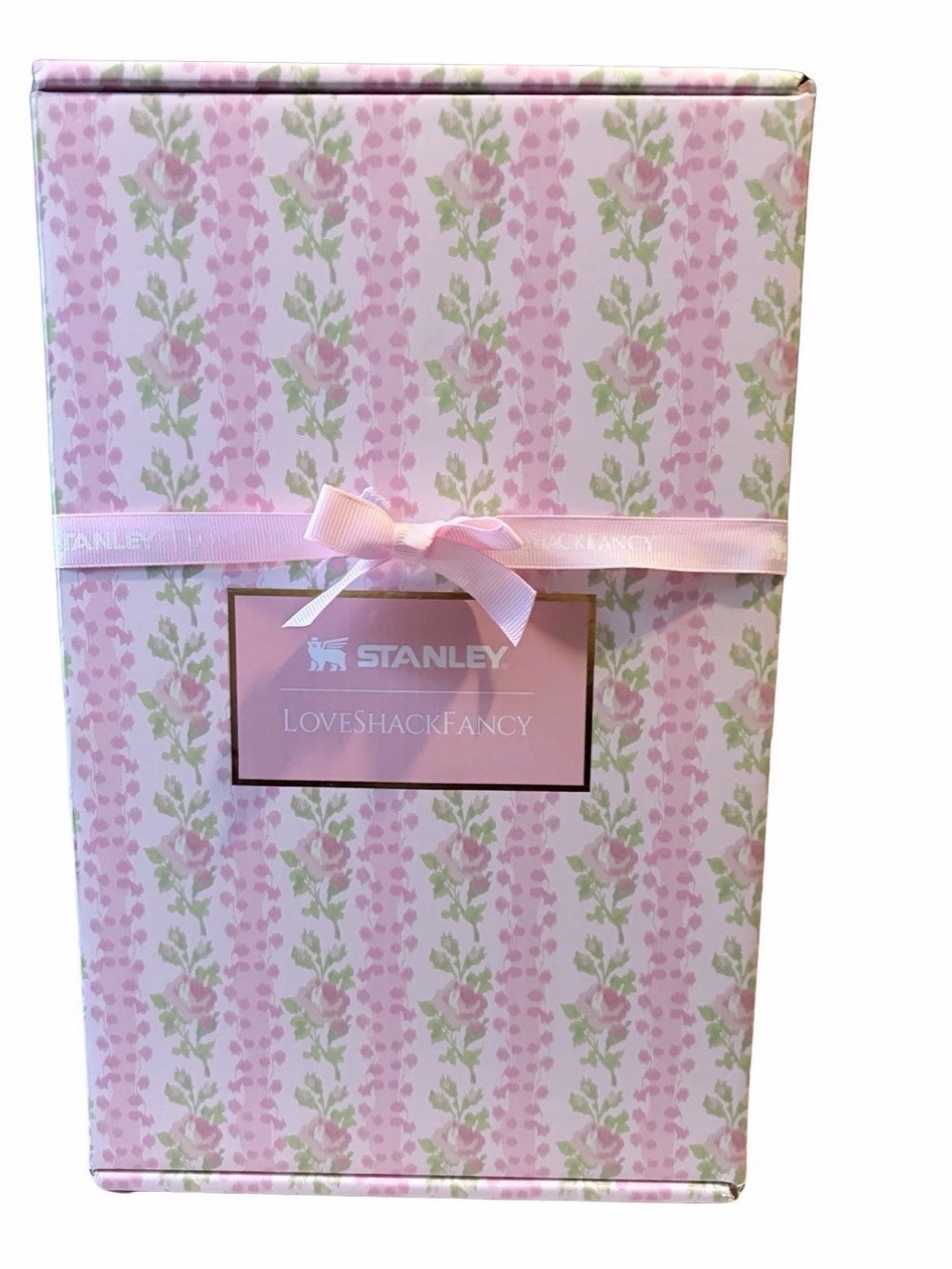 LoveShackFancy x Stanley Pink Floral 40 oz. Quencher Tumbler, New in Box - Picture 4 of 7